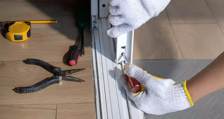 Backyard Sliding Door Track Repair in North Port, FL